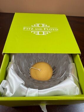 Fitz and Floyd Neon Green Logo Box